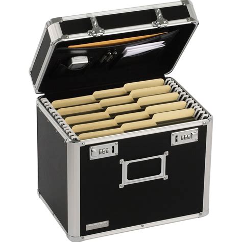 long metal file box|lockable metal document box.